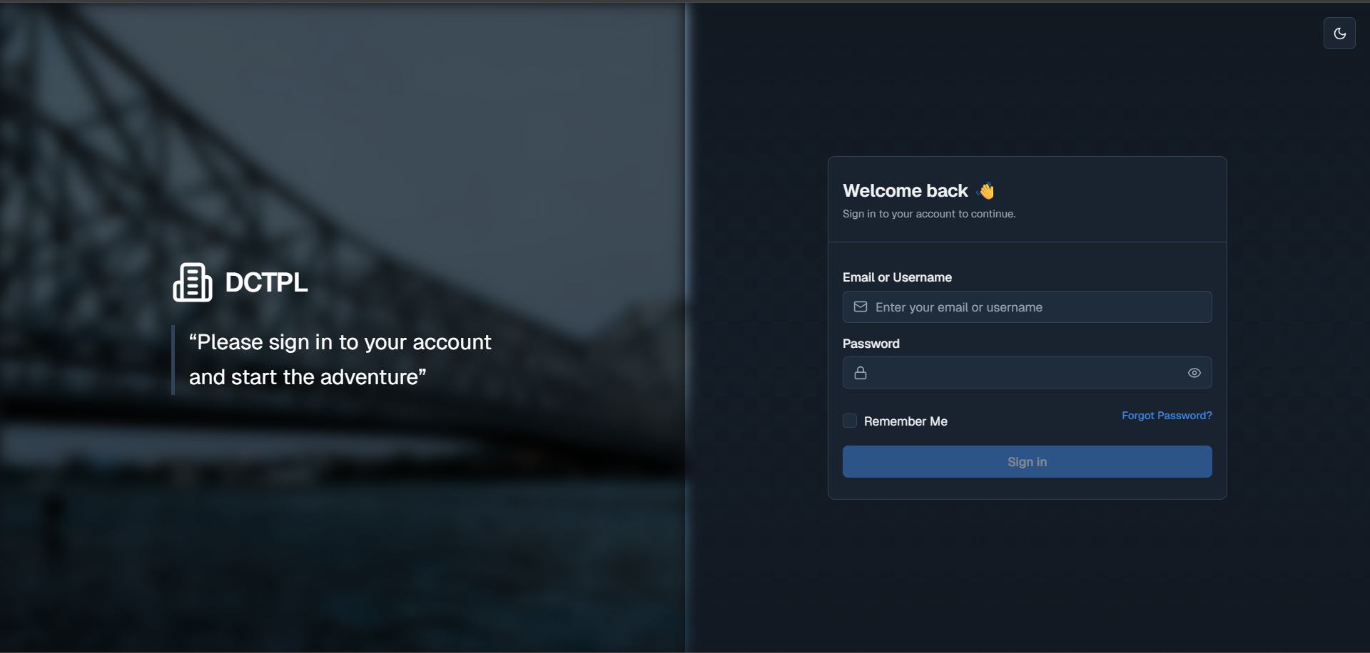 DCTPL project screenshot